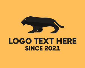 Wildlife Sanctuary - Wild Black Panther logo design