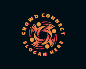 Crowd - Crowdsourcing People Team logo design