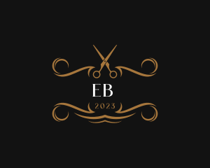 Elegant Salon Shears Logo