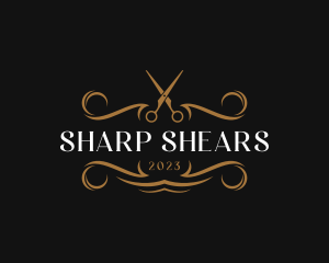 Shears - Elegant Salon Shears logo design