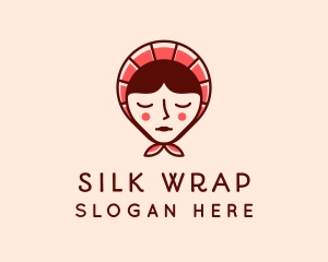 Headscarf - Matryoshka Woman Face logo design