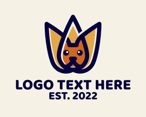 Pet Store - Cat King Crown logo design