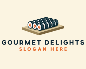 Sushi Roll Culinary logo design