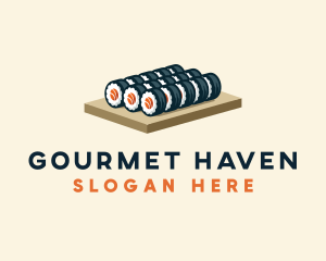 Sushi Roll Culinary logo design