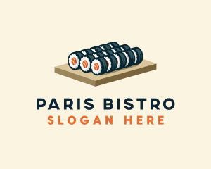 Sushi Roll Culinary logo design