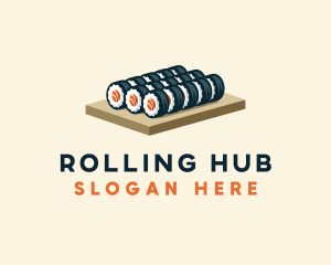 Sushi Roll Culinary logo design