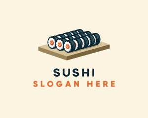 Sushi Roll Culinary logo design