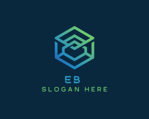 Business - Geometric Hexagon Cube logo design