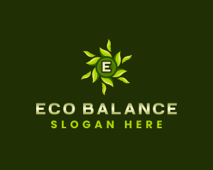 Eco Leaves Wellness logo design