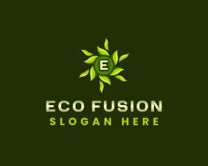 Eco Leaves Wellness logo design