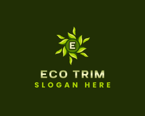 Eco Leaves Wellness logo design