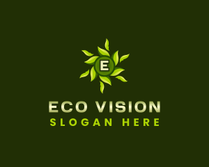 Eco Leaves Wellness logo design