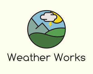 Meteorology - Country Weather Badge logo design