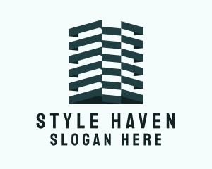 Hostel - Structure Building Property logo design