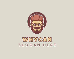 Hipster Man Beard Logo