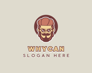 Person - Hipster Man Beard logo design