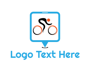 Sporting Goods - Bike Race Cyclist logo design