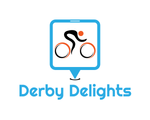Derby - Bike Race Cyclist logo design