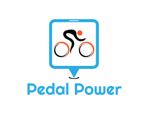 Bike Race Cyclist logo design