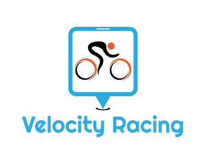 Bike Race Cyclist logo design