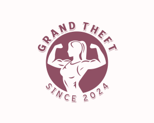 Bodybuilding - Gym Woman Fitness logo design