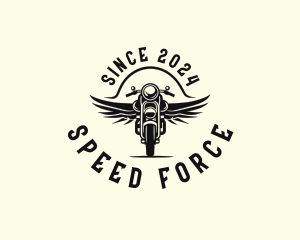 Motorcycle Wings Racing logo design