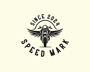 Motorcycle Wings Racing logo design