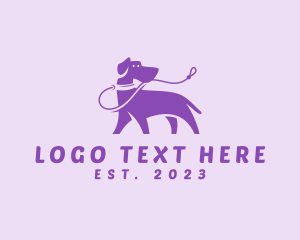 Leash - Dog Pet Leash logo design