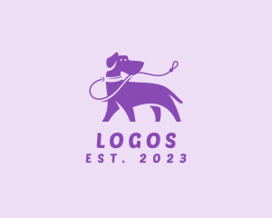 Pet - Dog Pet Leash logo design