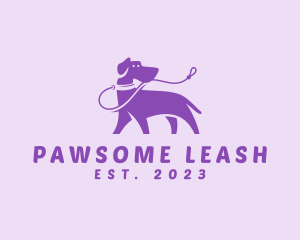 Leash - Dog Pet Leash logo design