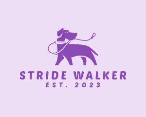 Walker - Dog Pet Leash logo design