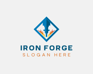 Ironwork Laser Engrave logo design