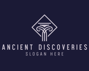 Ancient Architecture Column logo design