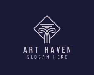 Ancient Architecture Column logo design