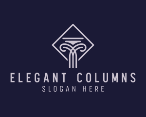 Ancient Architecture Column logo design