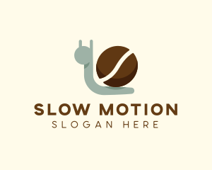 Snail - Snail Coffee Bean logo design