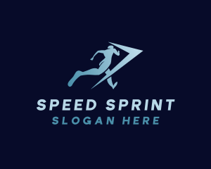 Runner - Athlete Arrow Runner logo design