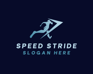 Runner - Athlete Arrow Runner logo design