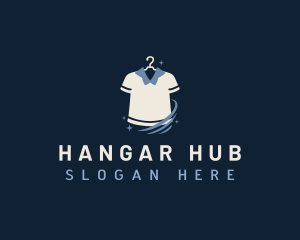 Shirt Laundry Cleaning logo design