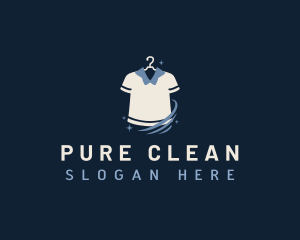 Shirt Laundry Cleaning logo design