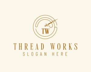 Thread - Sewing Needle Thread logo design