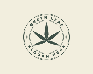 Marijuana Weed Leaf logo design