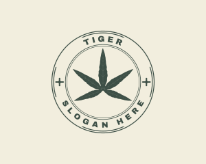 Hash - Marijuana Weed Leaf logo design