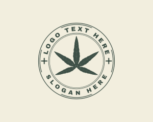 Cbd - Marijuana Weed Leaf logo design