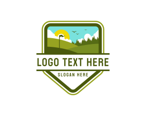 Golf Bag - Golf Course Country Club logo design