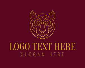 Linear - Royal Tiger Feline logo design