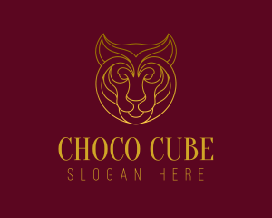 Cougar - Royal Tiger Feline logo design