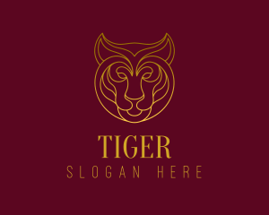 Royal Tiger Feline logo design