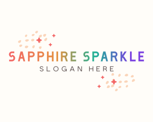 Simple Doodle Sparkles logo design