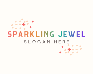 Simple Doodle Sparkles logo design